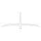 Ekena Millwork Bellingham Architectural Grade PVC Gable Bracket, 72"W x 27"H x 2"D x 4"F, 9/12 Pitch GBP072X27X0204BEL00 - alternate 4